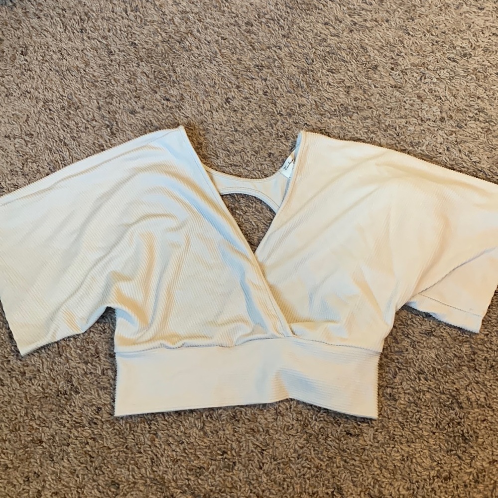 Tan crop top